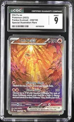 CGC Mint 9: Pokemon Paldea Evolved Chi-Yu EX 259/193 SIR - Image 1