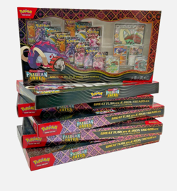 Case of (6) Sealed Pokemon Paldean Fates Great Tusk ex Premium Collection Boxes - Image 1