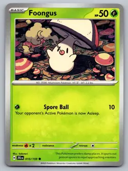 Pokemon TCG SV09: Journey Together Foongus 010/159 - Image 1