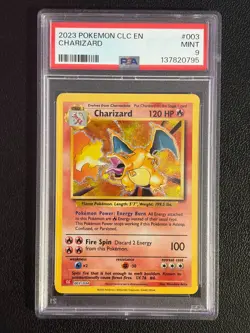 Pokemon TCG: Charizard 003/034 PSA 9 CLC Classic Collection - Image 1
