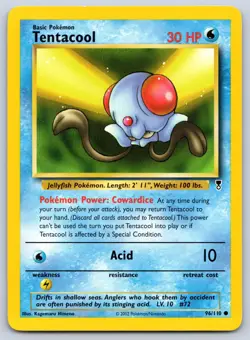 Tentacool 96/110 Common Legendary Collection Pokemon 2002 LP - Image 1