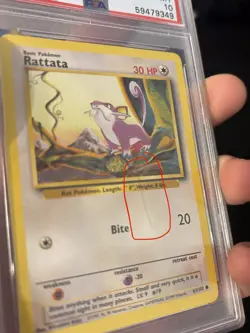 ⚡ PSA 10 GEM MINT Rattata #61 – 1999 Pokemon Classic! - Image 3