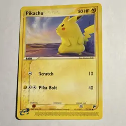 Pokemon TCG Pikachu 72/100 EX Sandstorm Regular Common Basic 50 HP English - Mp - Image 1