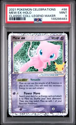 Pokemon Mew EX 88/92 - Celebrations Classic Collection - PSA 9 Mint - Image 1