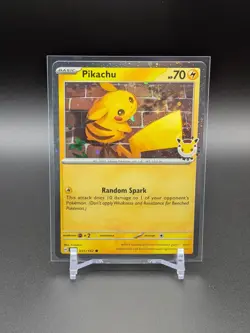 PIKACHU (POKEMON DAY 2026) 051/162 - Holo Pokemon *COSMO - SWIRL* NM - - Image 1