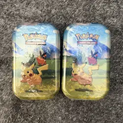Pokemon Mega Evolution—Ascended Heroes Mini Tin Pikachu & Tepig LOT OF 2 - Image 1