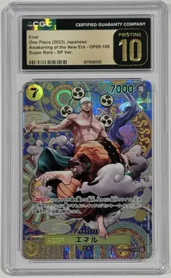 2023 One Piece Enel OP05-100 Special Alternate Art CGC 10 Pristine Japanese - Image 1