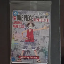 Bandai One Piece CCG Monkey.D.Luffy Promo Foil Card US Voyage P-055 - Image 3