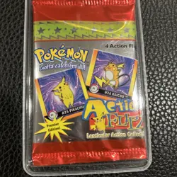 1996 Pokemon ACTION FLIPS Lenticular Cards Blister (2 Packs) VTG New Sealed NIP - Image 5