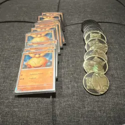 Makuhita Pokemon TCG Lot of 16 promo cards perfect order Holo Cards with Coins - Image 3