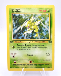 Pokemon 1st Edition Scyther 26/64 Card Non Holo LP Wizards Of The Coast - Image 1