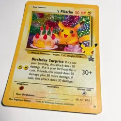 Birthday Pikachu #24 Celebrations Holo Pokemon Card 1995-1998 25th Anniversary - Image 1