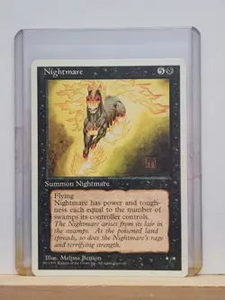 Nightmare [Fourth Edition] MTG Core Set English Regular NM *Actual Pictures - Image 1
