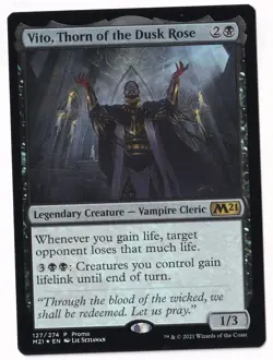 Magic the Gathering #127 Vito, Thorn of the Dusk Rose Promo - Image 1