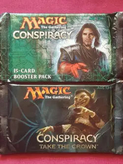 Magic The Gathering CONSPIRACY and TAKE THE CROWN sealed Booster Pack lot MTG - Image 1