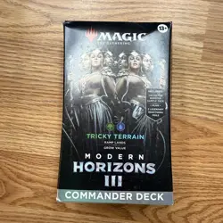 Magic The Gathering Modern Horizons Commander Tricky Terrain New Damaged Box - Image 1