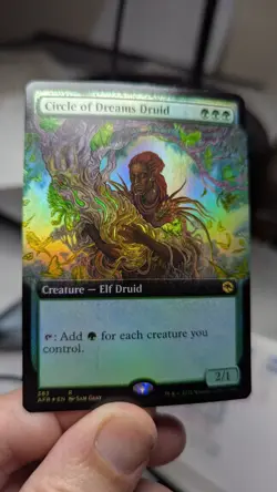 1x Circle of Dreams Druid FOIL Extended Art NM MTG Witherbloom EDH x1 - Image 1