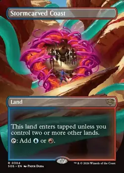 Stormcarved Coast - Foil Extended Art SOS NM MTG - Image 1