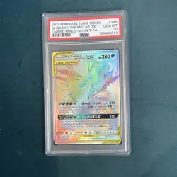 Pokemon TCG Mega Sableye & Tyranitar GX Tag Team 245/236 Psa 10 - Image 1