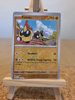 119/193 FALINKS REVERSE HOLO PALDEA EVOLVED POKEMON CARD - ERROR CARD - Image 1