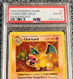 Shadowless Zard PSA 6 (Honestly looks like a 7) NO RESERVE 🔥 - Image 3