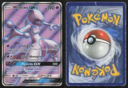 Mewtwo GX 72/73 Full Art Ultra Rare Shining Legends Pokemon HP - Image 3
