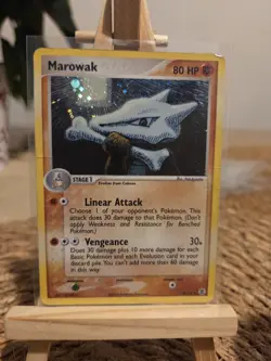 Marowak Holo 7/112 EX FireRed & LeafGreen 2004 Pokemon Card HP Rare Vintage - Image 1