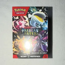 Pokemon Scarlet & Violet Paldean Fates Booster Bundle Box 6 Packs Pikachu - Image 1