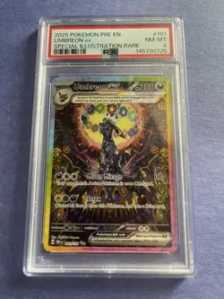 Umbreon ex - Pokemon Prismatic Evolutions #161 PSA 8.0 - Image 1