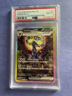Umbreon ex - Pokemon Prismatic Evolutions #161 PSA 8.0 - Image 4