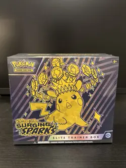Pokemon TCG Scarlet & Violet Surging Sparks Elite Trainer Box Sealed Pokemon ETB - Image 1