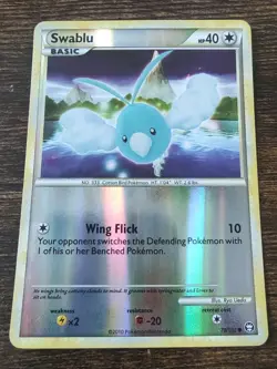 Pokemon Swablu 78/102 HeartGold & Soulsilver Triumphant Reverse Holo - Image 1