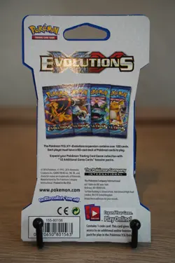 Pokemon TCG XY Evolutions Sleeved Booster Pack 2016 Blastoise Artwork Sealed - Image 2