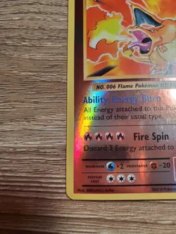 2016 Pokemon XY Evolutions Reverse Holo Charizard 11/108 NM - Image 5