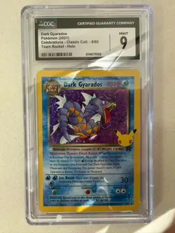 Pokemon CGC 9 MINT 2021 POKEMON English Team Rocket 8/82 Dark Gyarados - Image 1
