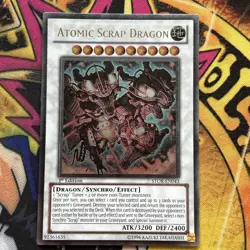Atomic Scrap Dragon STOR-EN043 NM Ultimate Rare 1st Edition Yu-Gi-Oh - Image 1
