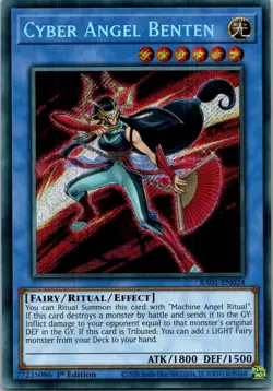 Yugioh Cyber Angel Benten (Secret Rare) RA01-EN024 1st Edition Secret Rare NM - Image 1
