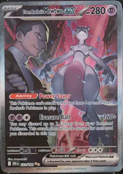Pokemon TCG Team Rockets Mewtwo EX Destined Rivals Card 231/182 NICE!! MINT - Image 1