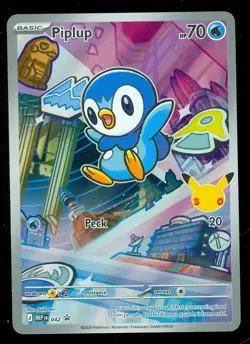 Pokemon PIPLUP MEP 042 Ascended Heroes - 1st Partner FULL ART PROMO - Card C - Image 1