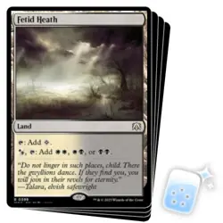 FETID HEATH X4 March Of The Machine: Commander Magic MTG MINT CARD - Image 1