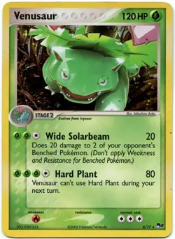 Venusuar 6/17 Holo Pop Series 2 Holo Pokemon Card LP - Image 1