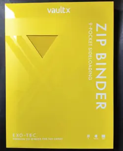 Vault X 9 Pocket Exo-Tec Zip Yellow Binder- 360 Card TCG Album - BOXED & TRACKED - Image 1