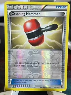 POKEMON CRUSHING HAMMER 92/98 UNCOMMON REVERSE HOLOFOIL EMERGING POWERS CARD - Image 1