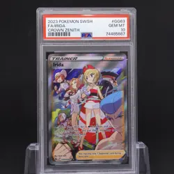PSA 10 - Irida GG63/GG70 Crown Zenith Full Art Trainer Holo - Pokemon TCG Card - Image 1