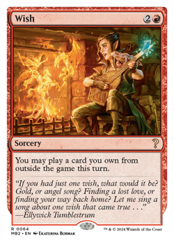 Wish (REGULAR) x1 - MTG Mystery Booster 2 MB2 #64 - Image 1