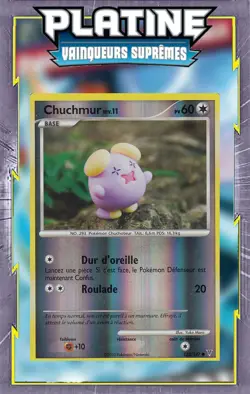 Chuchmur Reverse- Platine:Vainqueurs Supremes - 132/147 -Carte Pokemon Francaise - Image 1