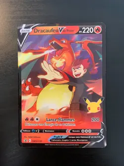 Carte Pokemon : Dracaufeu V de Peter SWSH133 Promo Epee Bouclier Francaise NEUF - Image 1