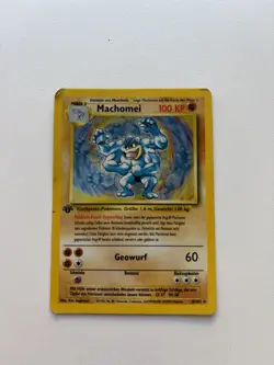 Machomai Machomei Pokemon Karte 8/102 Base Basis Set 1. Edition Holo 1995 - Image 1