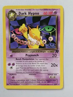 Carte pokemon ENGLISH Dark hypno (TR 26) Team Rocket [PLAYED] 13.05.2025A - Image 1