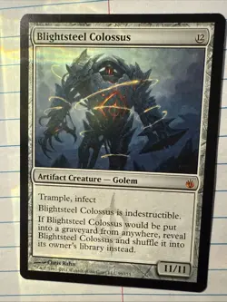Blightsteel Colossus Mirrodin Besieged Magic the Gathering Card - Image 1